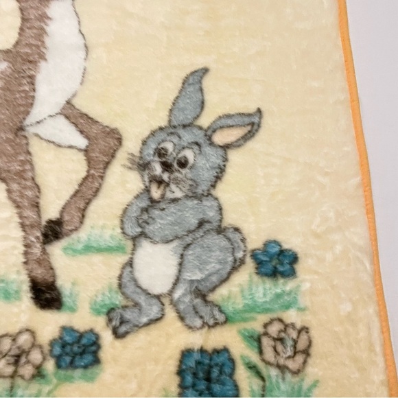 Vintage Bambi Thumper Blanket Penguin Heavy Throw - Picture 10 of 16